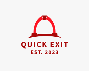 Exit - Modern Arch Gate logo design