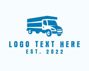 Courier - Delivery Truck Vehicle logo design