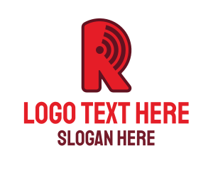 Internet - Internet Signal Letter R logo design