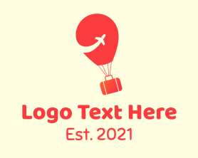 Luggage - Luggage Balloon Aviation logo design