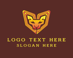 Zoology - Colorful Wild Lion logo design