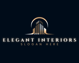 Skyscraper Real Estate Building logo design