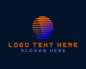 Human AI Technology logo design