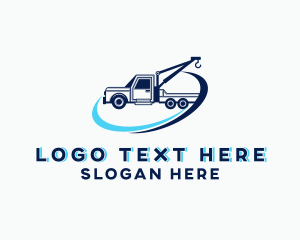 Truck - Tow Truck Vehicle logo design