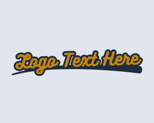 Enterprise - Retro Cursive Stroke logo design