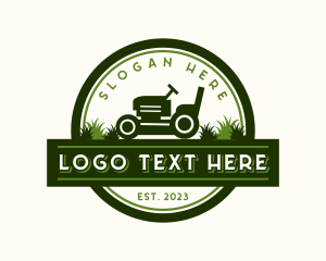 Turf - Lawn Mower Gardening logo design