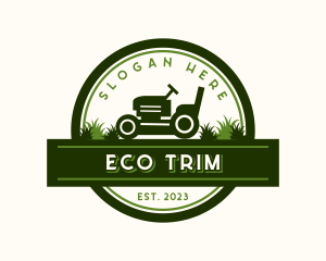 Lawn Mower Gardening logo design