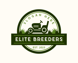 Lawn Mower Gardening logo design