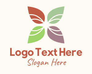 Herb - Multicolor Autumn Leaf logo design