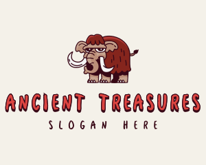 Prehistoric Mammoth Elephant logo design