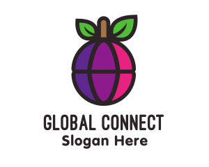 Globe - Globe Fruit Plum logo design