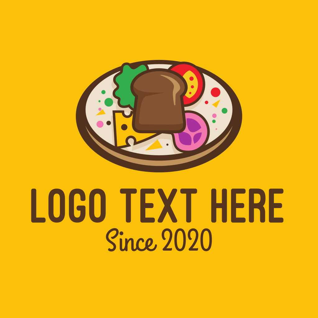 Healthy Food Platter Plate Logo | BrandCrowd Logo Maker