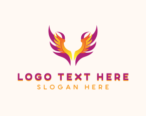 Heaven - Holy Angelic Wings logo design