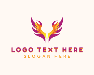 Winged - Holy Angelic Wings logo design