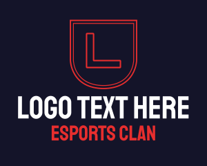Red And White - Esports Clan Emblem Letter logo design