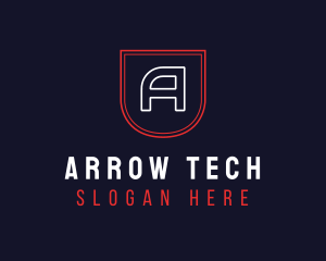 Shield Tech Badge logo design