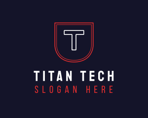 Shield Tech Badge logo design