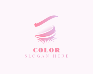 Beauty Makeup Eyelashes Cosmetics Logo