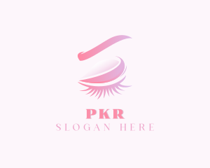 Beauty Makeup Eyelashes Cosmetics Logo