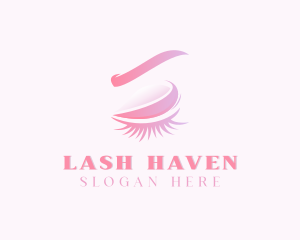 Beauty Makeup Eyelashes Cosmetics logo design