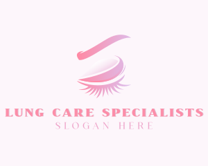 Beauty Makeup Eyelashes Cosmetics logo design