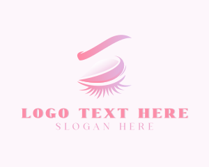 Beauty Makeup Eyelashes Cosmetics Logo