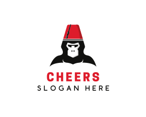 Circus - Turkish Hat Monkey logo design