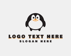 Stuffed Toy - Penguin Toy Animal logo design