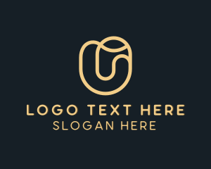 Modern - Digital Tech Software Letter U logo design