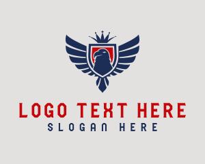 Patriotism - King Eagle Crest logo design