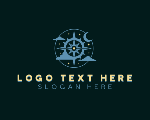 Travel Agency - Outdoor Night Expedition logo design