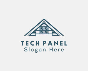 Panel - House Roof Glass Window logo design