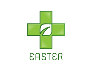 Healthcare - Leaf Medical Cross logo design