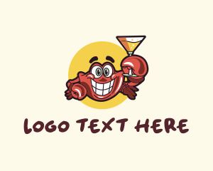 Bar - Crab Martini Bar logo design