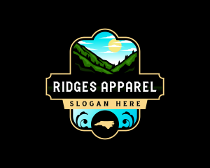 Ridges - Mountain Nature North Carolina logo design