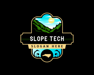 Slope - Mountain Nature North Carolina logo design