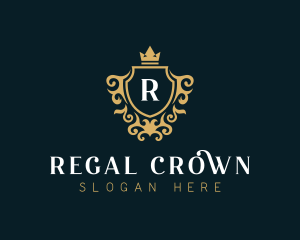 Regal Crest Shield logo design