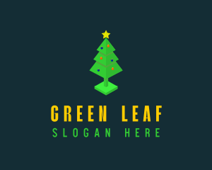 3D Christmas Tree  logo design