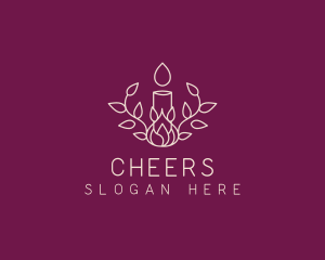 Candle Wax Leaf Logo