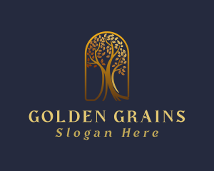 Golden Arch Tree logo design