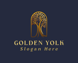 Golden Arch Tree logo design