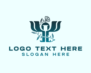 Psychology - Floral Psychology Counselling logo design