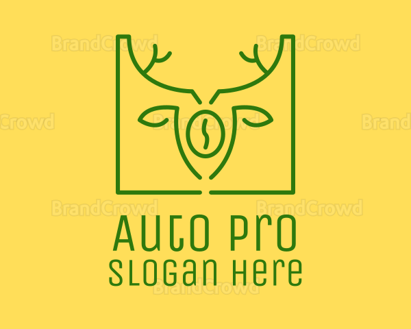 Green Organic Coffee Logo