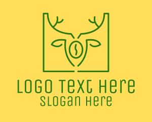 Moose - Green Organic Coffee logo design