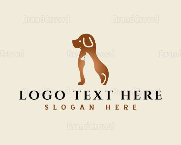 Dog Cat Veterinary Logo