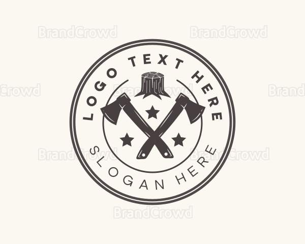 Axe Log Cutter Logo