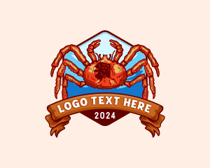 Alaska Crab Crustacean Logo