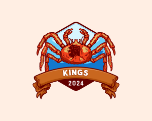 Alaska Crab Crustacean logo design