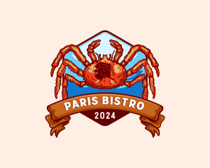 Alaska Crab Crustacean logo design