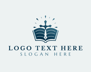 Theology - Bible Cross Ministry logo design